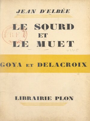cover image of Le sourd et le muet